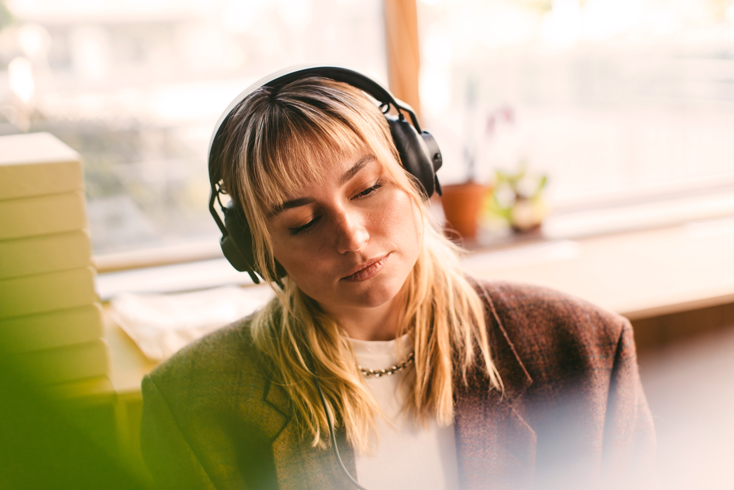 Frosteq kontaktcenter, agent med headset